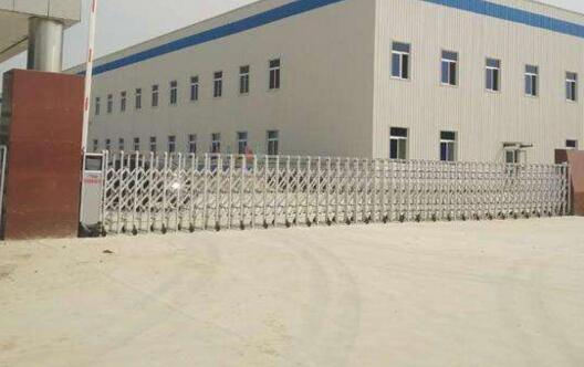 滄州出安智能伸縮門點綴滄州陽光英語培訓學校