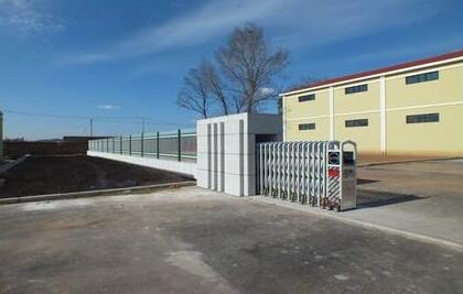 滄州出安智能伸縮門順利入駐博緣國際