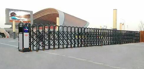 邯鄲出安智能伸縮門讓邯鄲市漢光實驗中學(xué)顯得更有個性