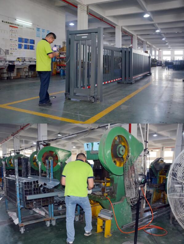 榮高伸縮門趕制暑期前的工期保證貨期