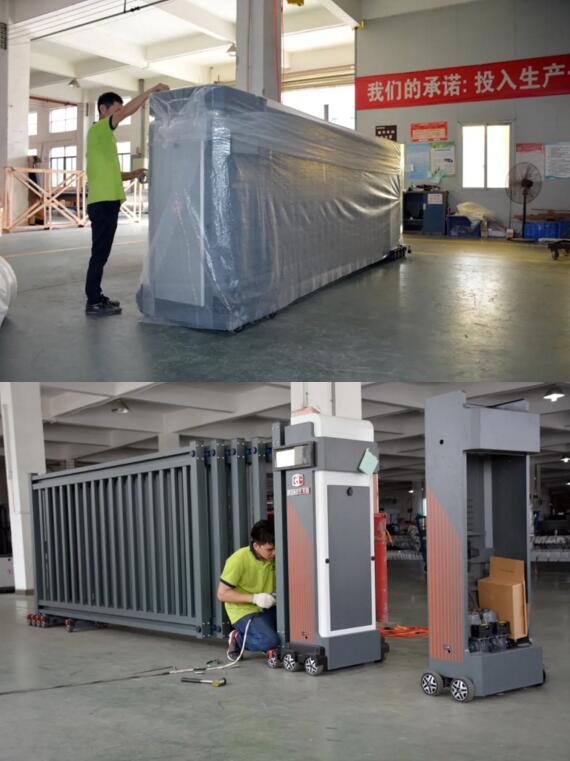 榮高伸縮門趕制暑期前的工期保證貨期