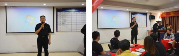 榮高門窗營(yíng)銷總監(jiān)羅永強(qiáng)先生進(jìn)行開班致辭