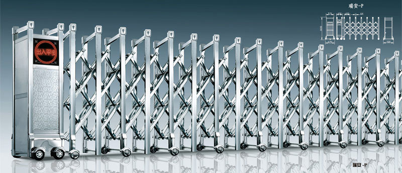 南陽出安智能伸縮門成功牽手三川御錦臺