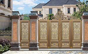 鋁藝大門 - 四季平安（折疊門）NB-966