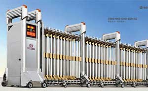 德州出安智能伸縮門成德州躍華學校大門口一顆璀璨明珠  