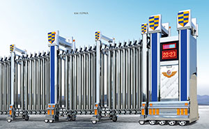 聊城出安智能為聊城第六中學(xué)添上伸縮門 