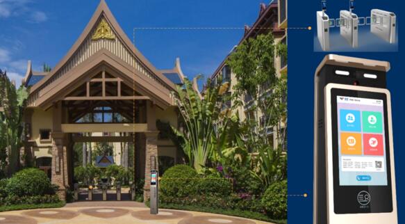 社區(qū)大門(mén)部署示意圖