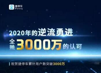 捷順科技累計用戶數(shù)突破30,000,000大關！