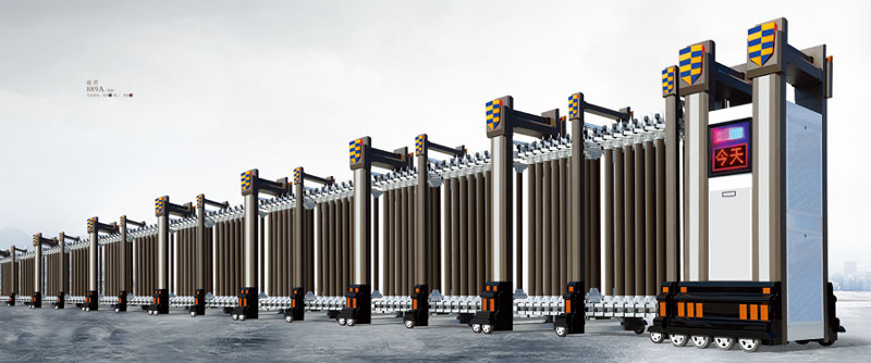 周口出安智能電動(dòng)伸縮門進(jìn)駐萬達(dá)熙龍灣工程