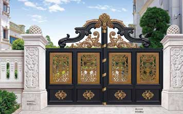 庭院別墅大門(mén) - 豪華平開(kāi)庭院大門(mén)PK1009