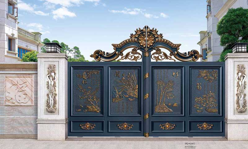 豪華平開(kāi)庭院大門PK1005