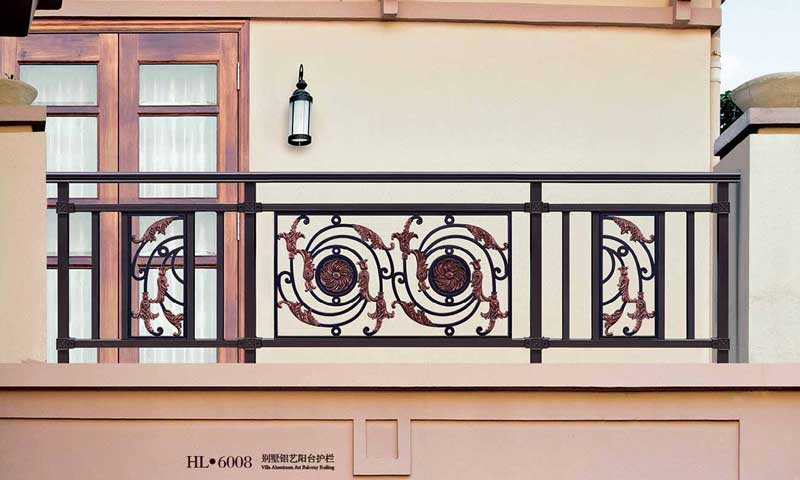 別墅鋁藝陽臺護欄HL6008