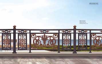 鋁藝護欄 - 別墅鋁藝陽臺護欄HL6002