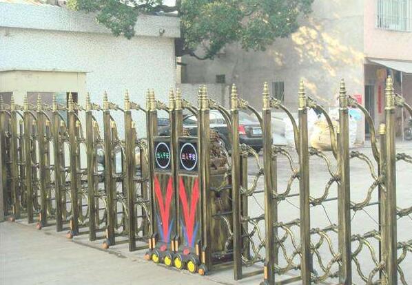 湖州出安智能電動伸縮門在湖州市文苑培訓中心的風采