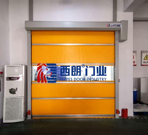 張家港電動感應帆布卷簾門