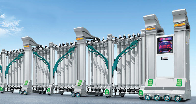 慶賀綠茵河畔選用新鄉(xiāng)出安智能伸縮門