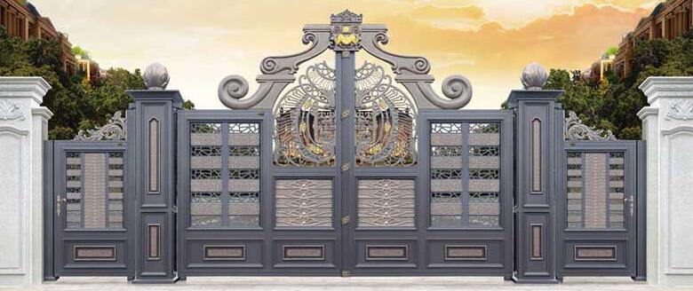 感恩中駿雍景臺選擇了商丘出安智能鋁藝大門