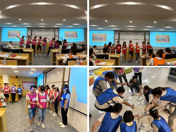 新員工們以分組的形式，進(jìn)行團(tuán)隊(duì)風(fēng)采展示及團(tuán)隊(duì)游戲比拼