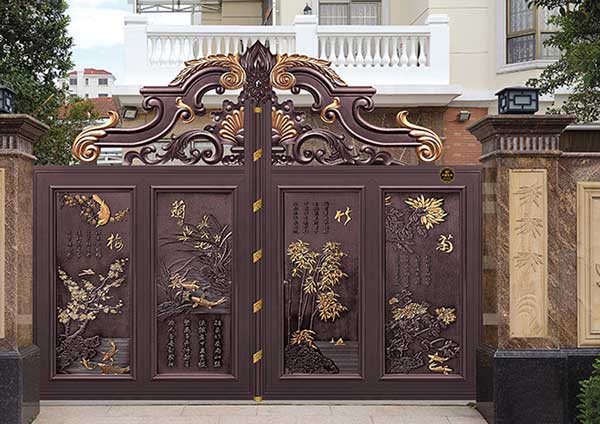 平頂山百合金山鋁藝大門(mén)案例 - 中出網(wǎng)-智能出入口與停車(chē)充電門(mén)戶