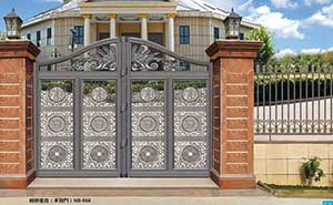 日照出安智能別墅鋁藝大門盡顯萬邦城項目的高貴氣質(zhì) 