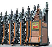 仙游縣醫(yī)院大門(mén)正式采用莆田出安伸縮門(mén)