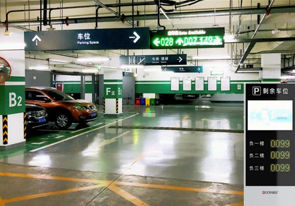 地下車(chē)庫(kù)使用道爾全系列視頻車(chē)位引導(dǎo)系統(tǒng)約600個(gè)