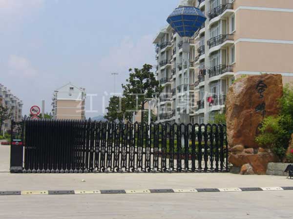 慶賀德陽出安智能電動伸縮門進駐德陽凱江新城