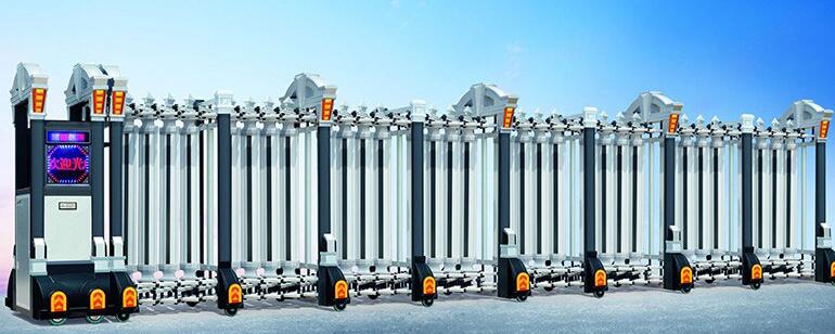 感恩新合作廣場選擇了張家口出安智能伸縮門