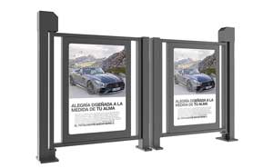 小區(qū)人行通道廣告門