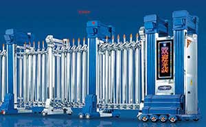 門之魂K888(藍)不銹鋼伸縮門