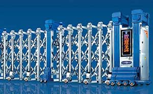 門之魂K666（藍）不銹鋼伸縮門