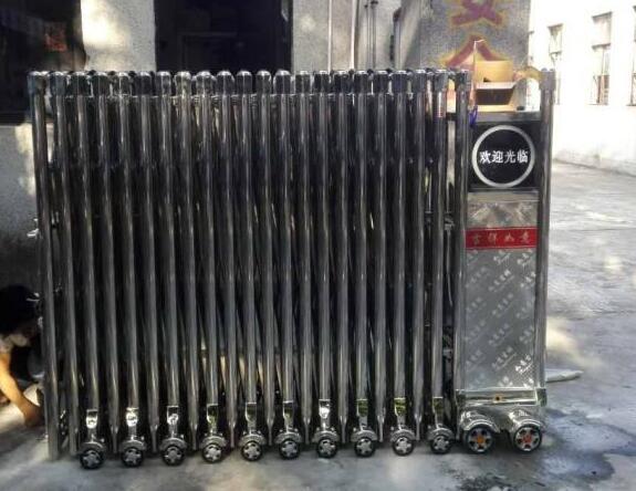 舟山出安智能電動伸縮門入駐舟山市明珠學校