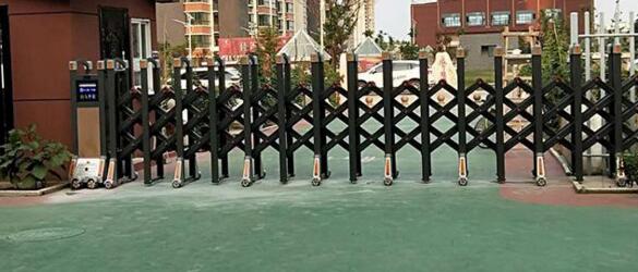 麗水出安智能電動伸縮門成功落地麗水聯城小學