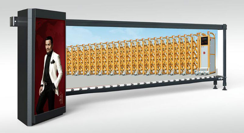 晉中出安智能道閘為億源東鎮(zhèn)大門口添上色彩