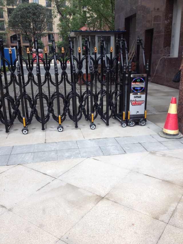 眉山出安智能電動(dòng)伸縮門進(jìn)駐眉山挪威森林高檔小區(qū)