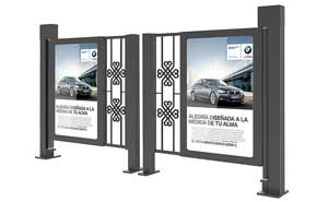 廣告小門 - 中國風風格人行通道廣告門