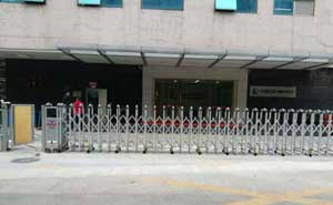 汕尾出安智能為汕尾中聯(lián)港灣酒店添置伸縮門(mén)