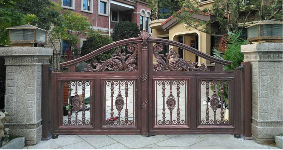 佛山天晟海琴灣別墅大門工程案例 - 中出網(wǎng)-智能出入口與停車充電門戶