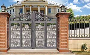 鋁藝大門 - 招財(cái)進(jìn)寶（平開(kāi)門）NB-968