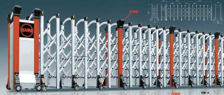 拉薩出安智能伸縮門在中太?城市廣場的工程驗收