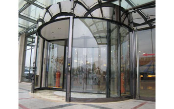 兩翼鏡面自動旋轉門