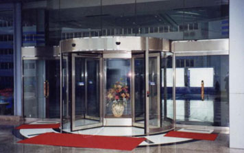 三翼水晶手動旋轉門