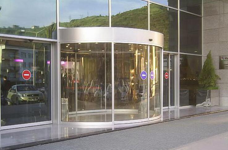 氟碳噴涂全弧自動門