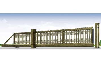 鋁藝懸浮門（青古銅）HL-XFA3