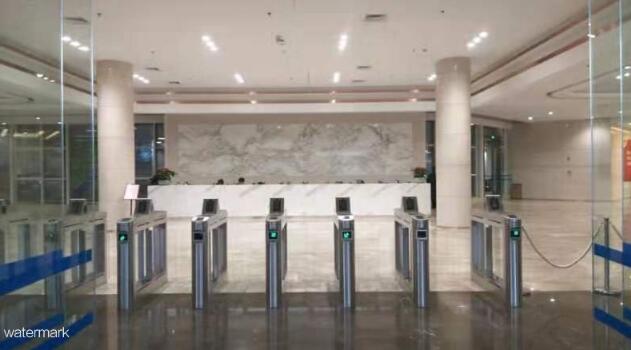 東莞濱海灣新區(qū)政府辦公大樓人臉識別通道閘案例 - 中出網(wǎng)-智能出入口與停車充電門戶