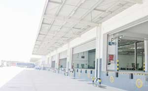 德邦物流單板滑升門(mén)案例