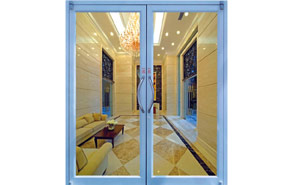 雙開肯德基門 - 弧形拉手肯德基門