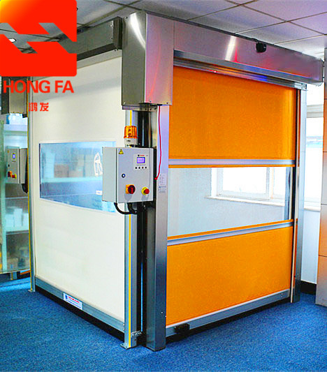 雷達感應快速卷簾門pvc防塵防蟲卷簾門