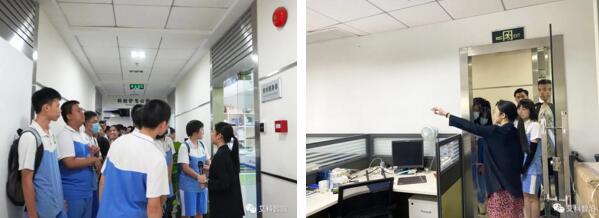 公司代表帶領學生團參觀了公司環(huán)境