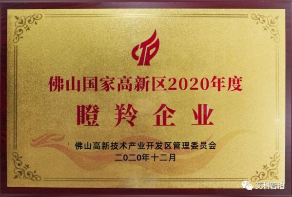 喜訊 | 艾科智泊榮獲佛山國(guó)家高新區(qū)瞪羚企業(yè)、領(lǐng)軍企業(yè)